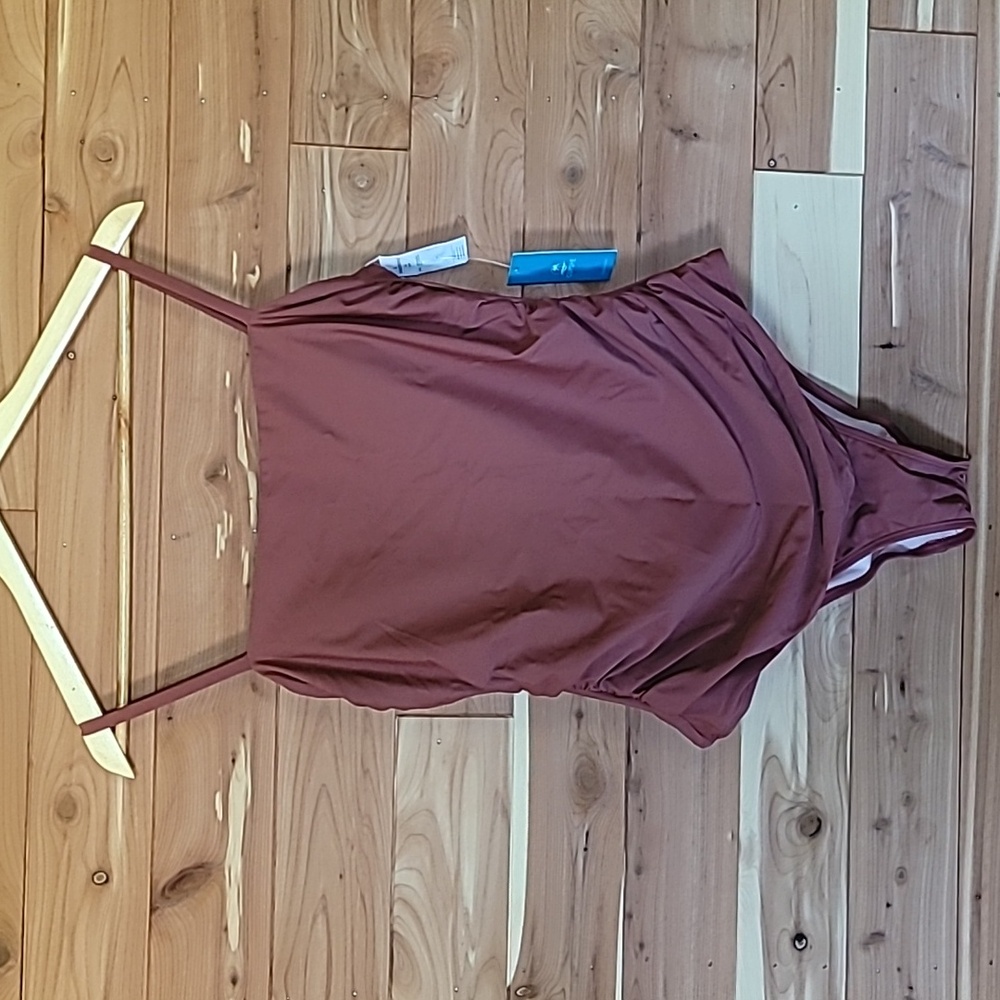 Cupshe One-Piece Swimsuit, Size L, Mauve, Rose, Pink